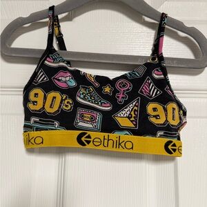 Ethika 90's Graphic Bralette Size Small